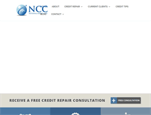 Tablet Screenshot of nationalcreditcare.com